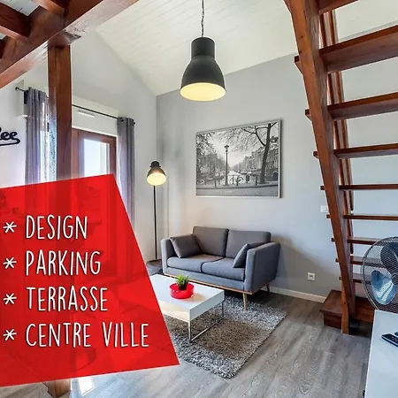 شقة Duplex Design Terrasse - Parking *